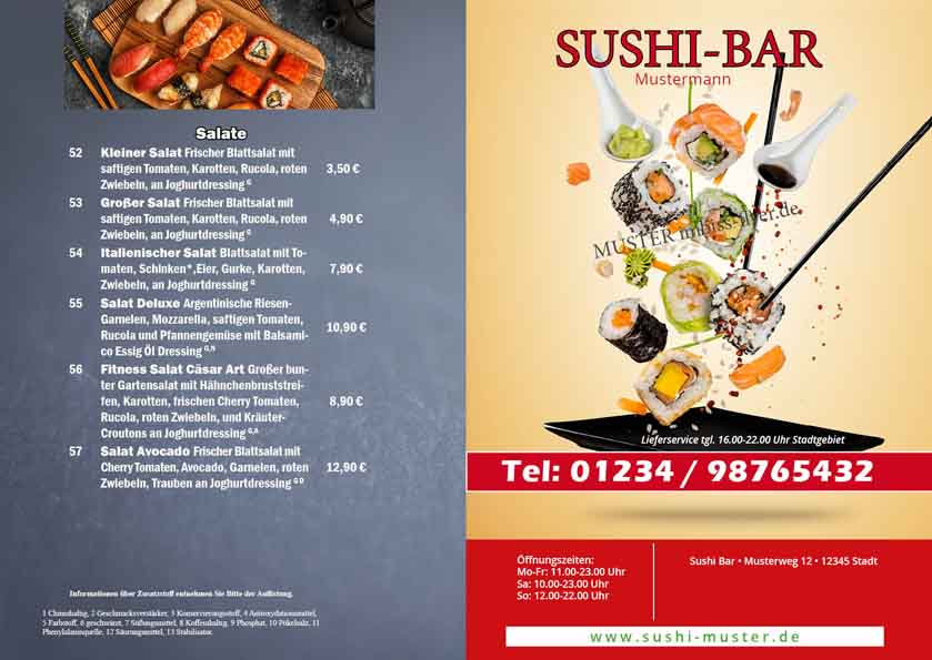 sushi flyer