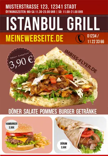 A5 Döner Flyer