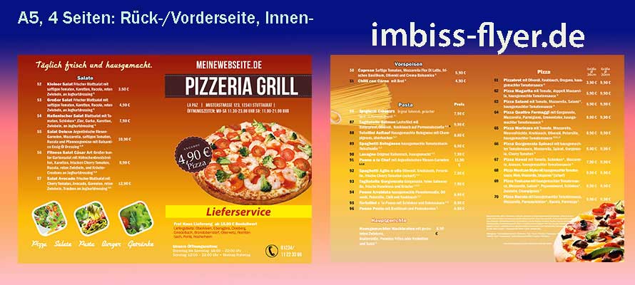 Flyer Pizzeria Design