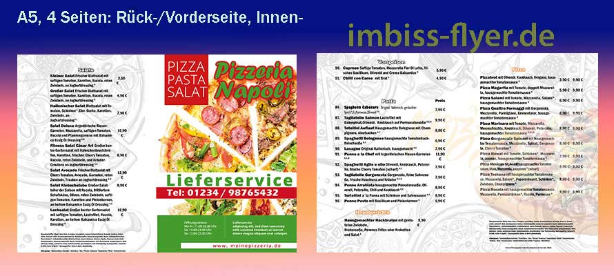 Flyer Pizzeria Design