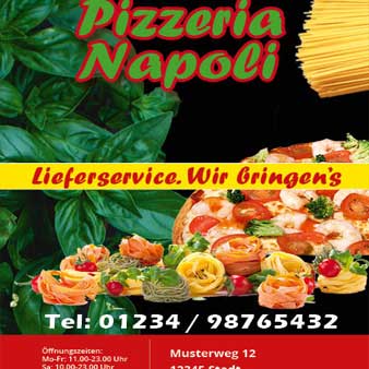 Flyer Gastronomie Beispiel