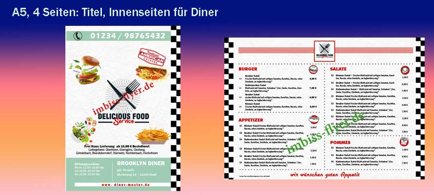 Diner Flyer Design